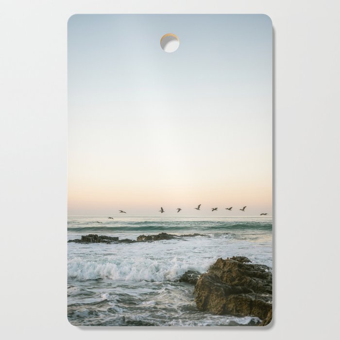 Birds at sunset | Playa Santa Teresa Costa Rica | Travel photography Cutting Board Gallery Image 1