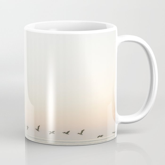 Birds at sunset | Playa Santa Teresa Costa Rica | Travel photography Coffee Mug Gallery Image 1