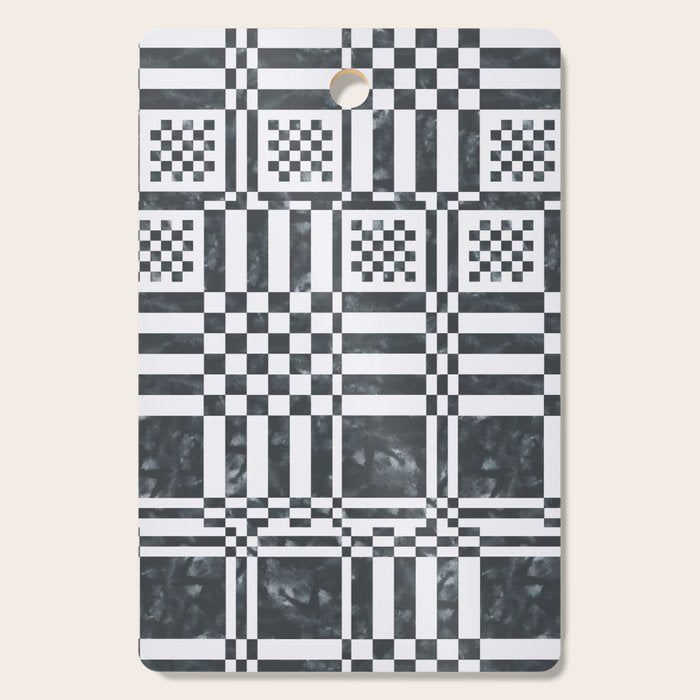 Structured Lines Grid Cutting Board Gallery Image 1