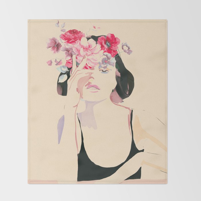 Blooming 11 Throw Blanket Gallery Image 2