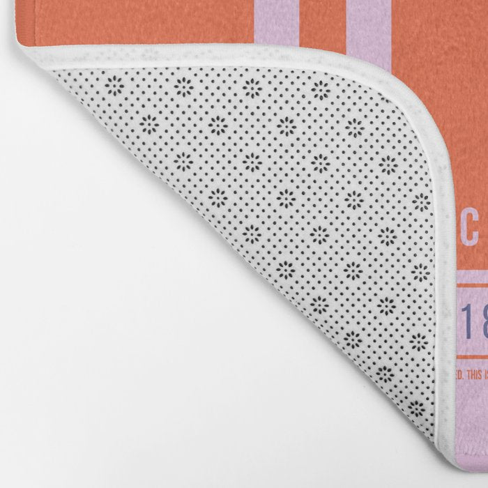 Luggage Tag B - ORD Chicago USA Bath Mat Gallery Image 2