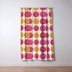 Retro Summer Daisies VII Window Curtain Gallery Image 3