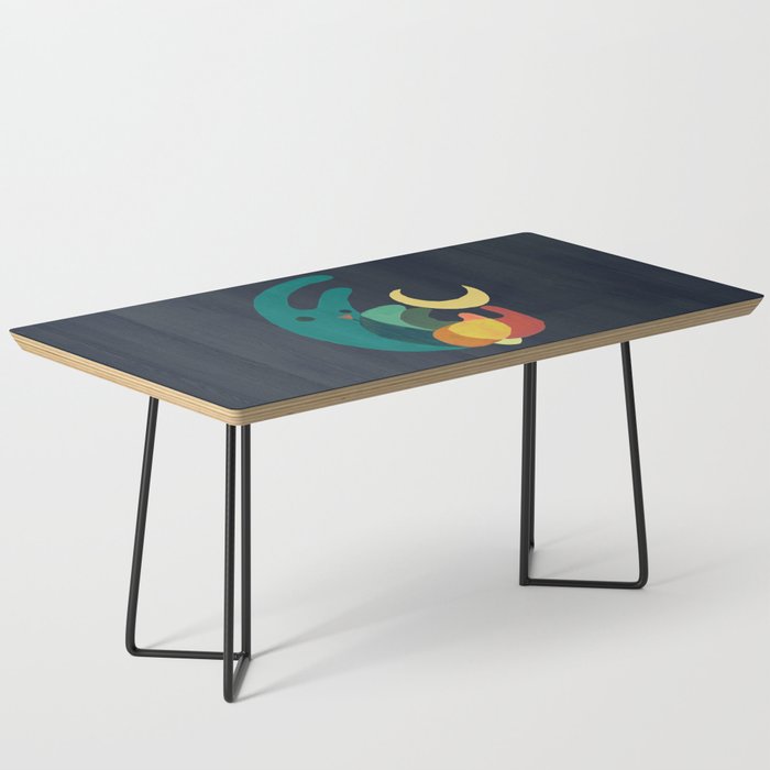Rabbit and crescent moon Coffee Table Gallery Image 1