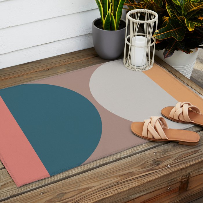 Abstract Geometric 23 Outdoor Rug Gallery Image 2