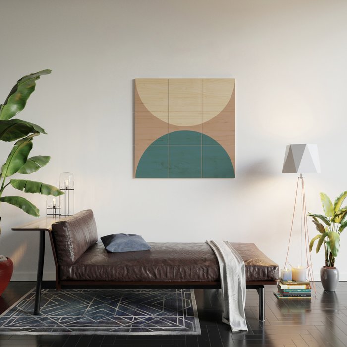 Abstract Geometric 23 Wood Wall Art Gallery Image 2