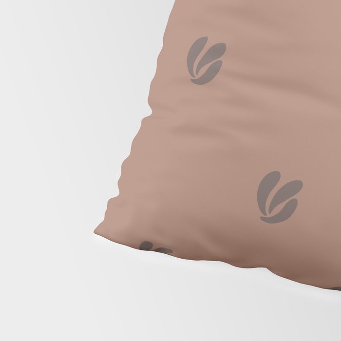 Leafy pattern - mocha mousse Pillow Sham Gallery Image 4