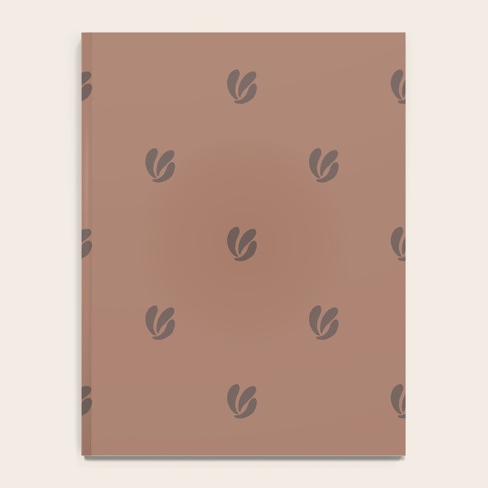 Leafy pattern - mocha mousse Notebook Gallery Image 4