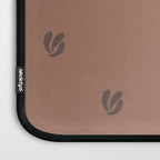 Leafy pattern - mocha mousse Laptop Sleeve Gallery Image 3