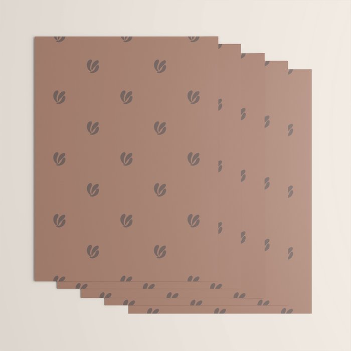 Leafy pattern - mocha mousse Wrapping Paper Gallery Image 3