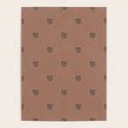 Leafy pattern - mocha mousse Poster Gallery Image 4