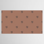 Leafy pattern - mocha mousse Tablecloth Gallery Image 2
