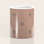 Leafy pattern - mocha mousse Coffee Mug Gallery Image 4