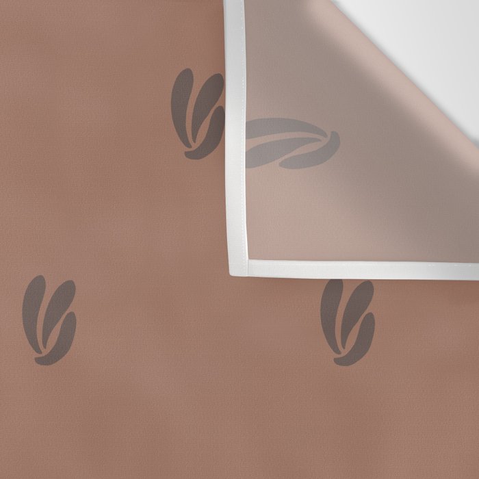 Leafy pattern - mocha mousse Wall Tapestry Gallery Image 3
