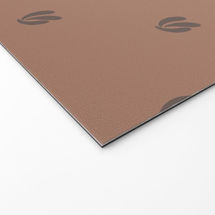 Leafy pattern - mocha mousse Welcome Mat Gallery Image 2