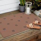 Leafy pattern - mocha mousse Outdoor Rug Gallery Image 2