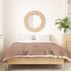 Leafy pattern - mocha mousse Duvet Cover Gallery Image 3