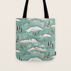 Monte Vista - Turquoise and silver Tote Bag Gallery Image 1
