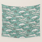 Monte Vista - Turquoise and silver Wall Tapestry Gallery Image 4