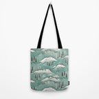 Monte Vista - Turquoise and silver Tote Bag Gallery Image 2