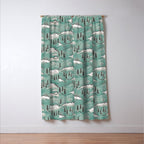Monte Vista - Turquoise and silver Window Curtain Gallery Image 3