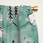 Monte Vista - Turquoise and silver Window Curtain Gallery Image 2