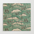 Monte Vista - Turquoise and silver Wood Wall Art Gallery Image 1
