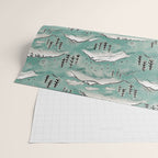 Monte Vista - Turquoise and silver Wrapping Paper Gallery Image 2
