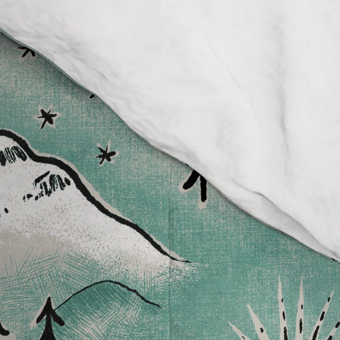 Monte Vista - Turquoise and silver Comforter Gallery Image 4