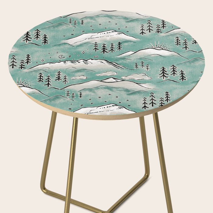 Monte Vista - Turquoise and silver Side Table Gallery Image 2