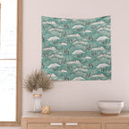 Monte Vista - Turquoise and silver Wall Tapestry Gallery Image 2