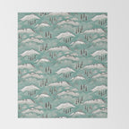 Monte Vista - Turquoise and silver Throw Blanket Gallery Image 2
