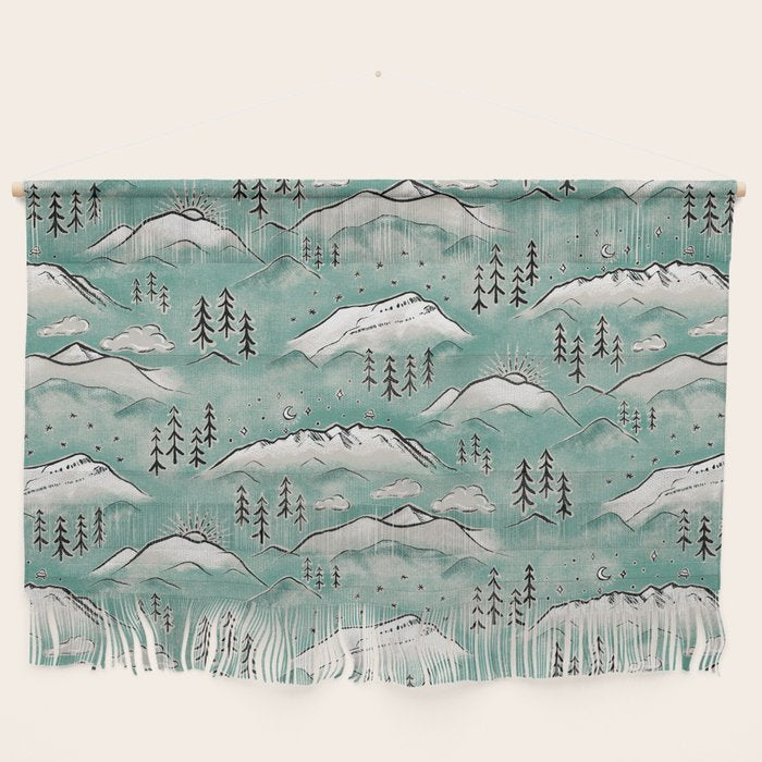 Monte Vista - Turquoise and silver Wall Hanging Gallery Image 1