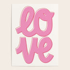 Love Script Pink Poster Gallery Image 4