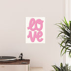 Love Script Pink Poster Gallery Image 2