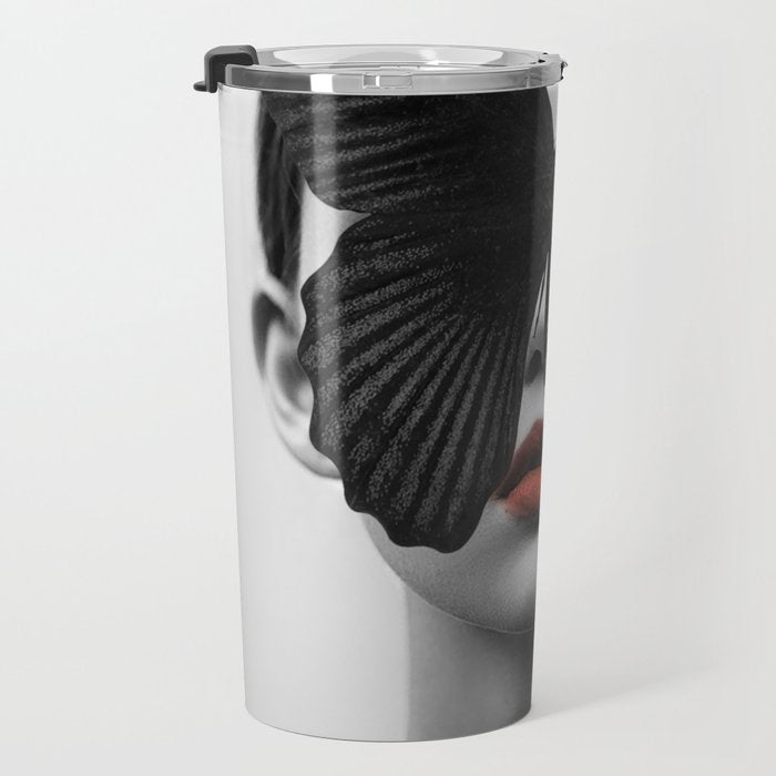 BLACK BUTTERFLY Travel Mug Gallery Image 3