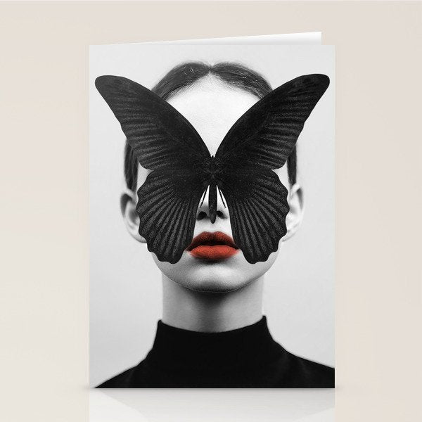 BLACK BUTTERFLY Stationery Card Gallery Image 1
