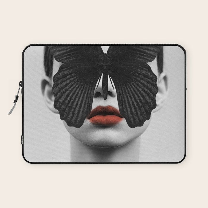 BLACK BUTTERFLY Laptop Sleeve Gallery Image 1