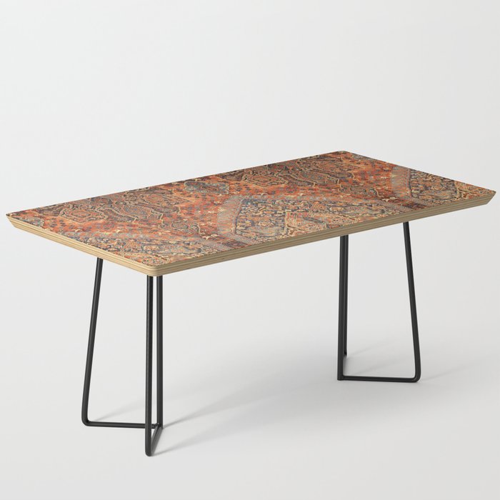 N198 - Vintage Heritage Traditional Golden Berber Moroccan Style Coffee Table Gallery Image 1