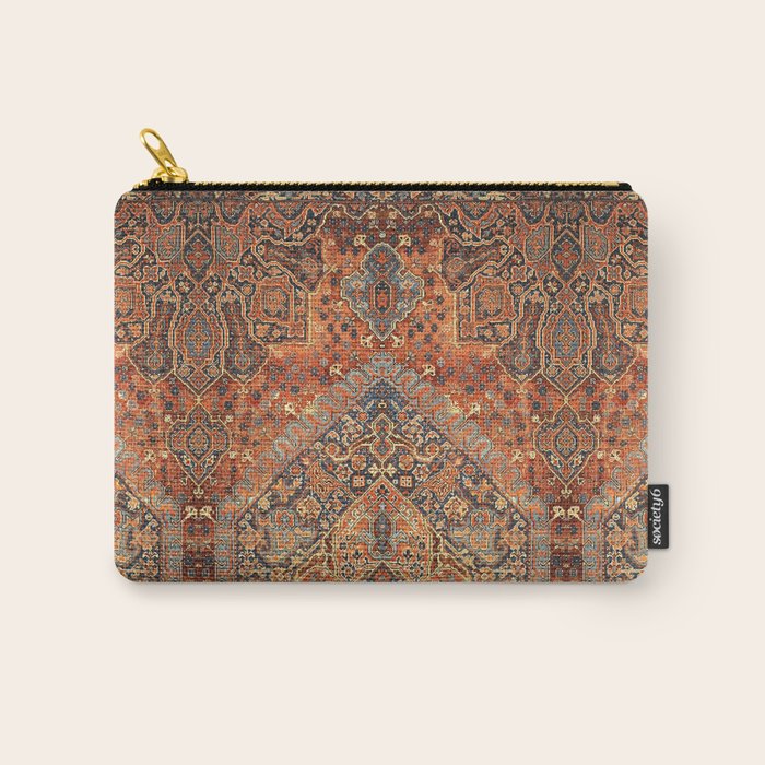 N198 - Vintage Heritage Traditional Golden Berber Moroccan Style Carry All Pouch Gallery Image 1