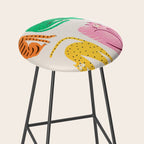 Pop Cats: Modern Collage Pop Art Stool Gallery Image 2