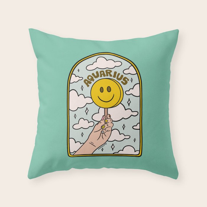 Aquarius Popsicle Throw Pillow Gallery Image 6