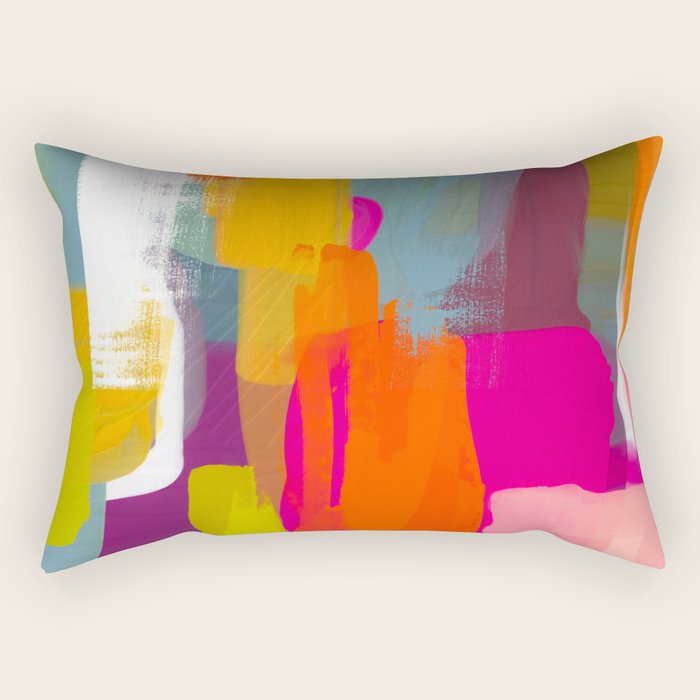 color study abstract art 2 Rectangular Pillow Gallery Image 1