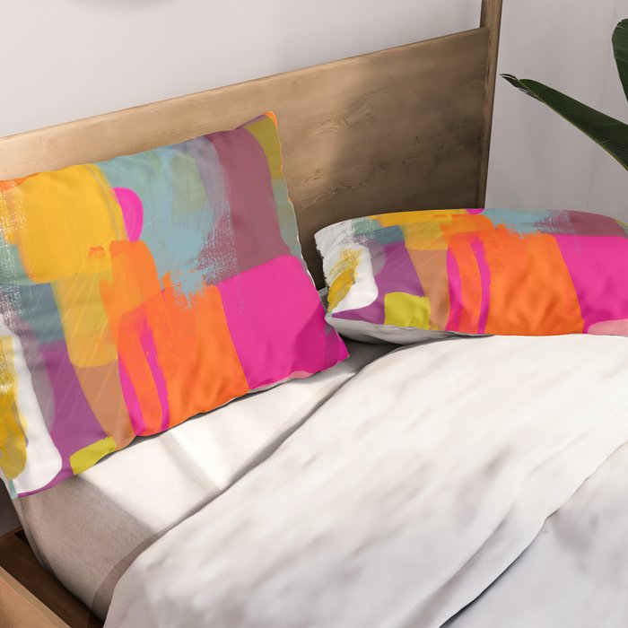 color study abstract art 2 Pillow Sham Gallery Image 2