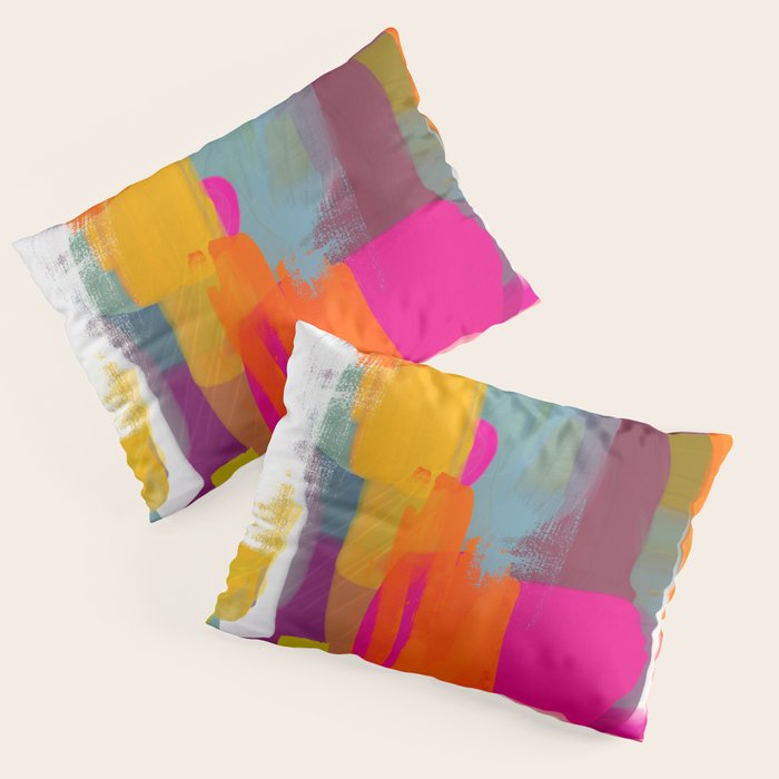 color study abstract art 2 Pillow Sham Gallery Image 3