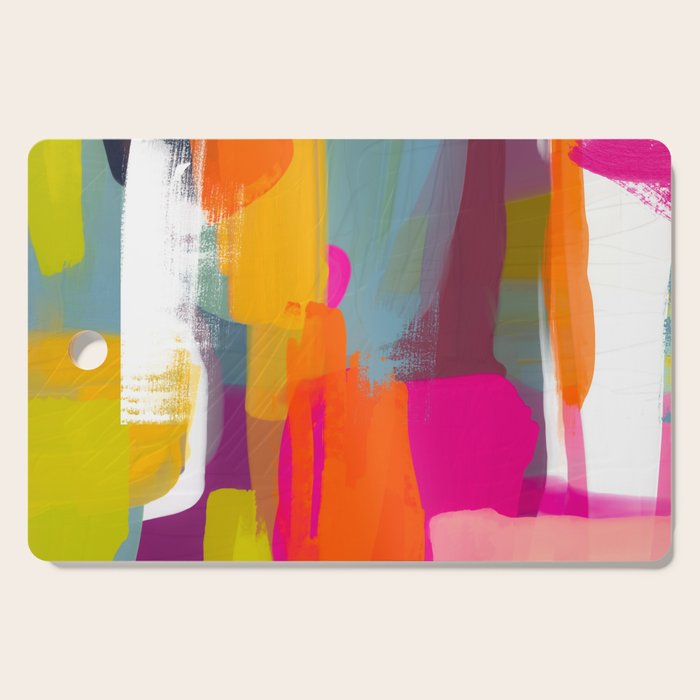 color study abstract art 2 Cutting Board Gallery Image 1
