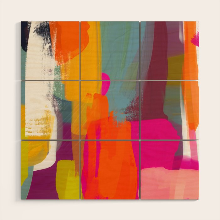 color study abstract art 2 Wood Wall Art Gallery Image 1