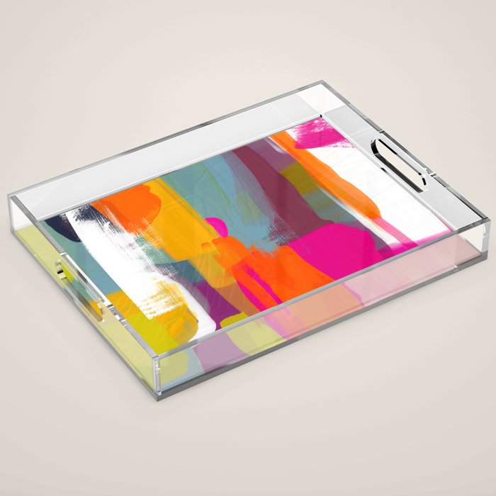 color study abstract art 2 Acrylic Tray Gallery Image 1