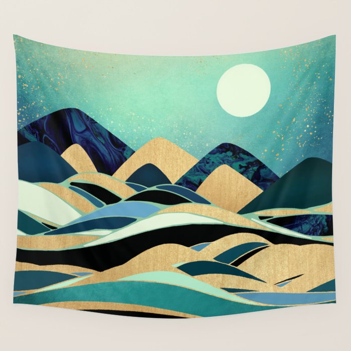 Emerald Evening Wall Tapestry Gallery Image 4