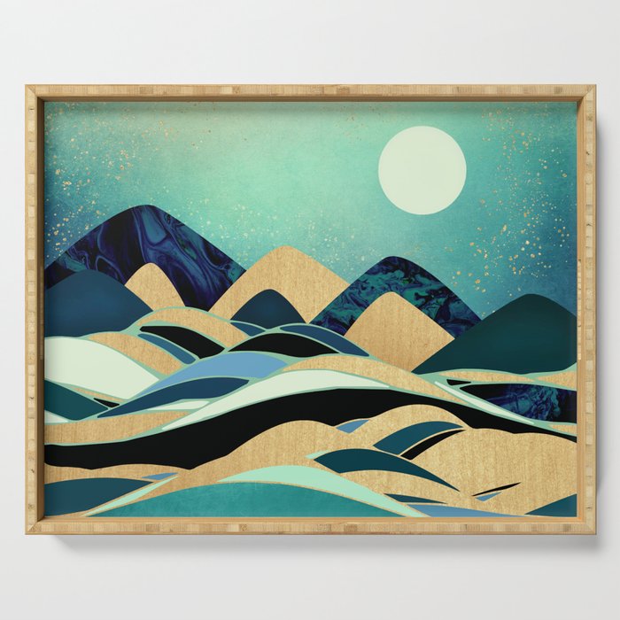 Emerald Evening Serving Tray Gallery Image 1