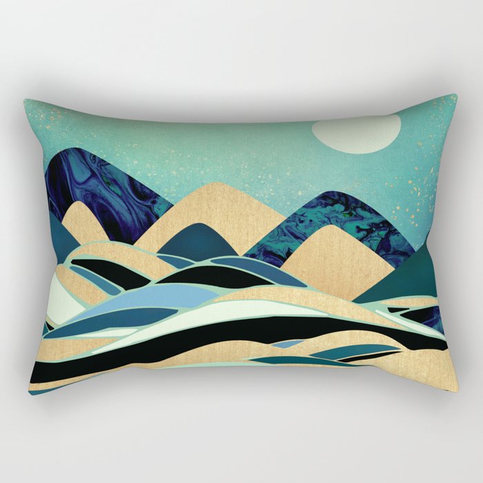 Emerald Evening Rectangular Pillow Gallery Image 1